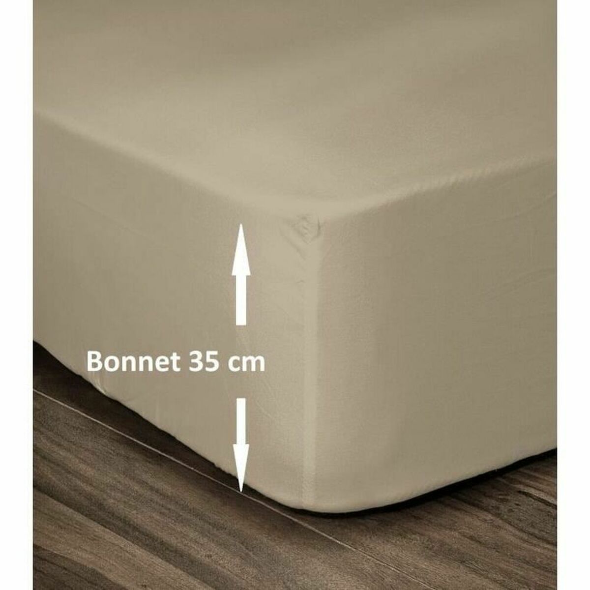 Fitted sheet Lovely Home Beige Double bed 140 x 190 cm Fitted sheet Lovely Home Beige Double bed 140 x 190 cm