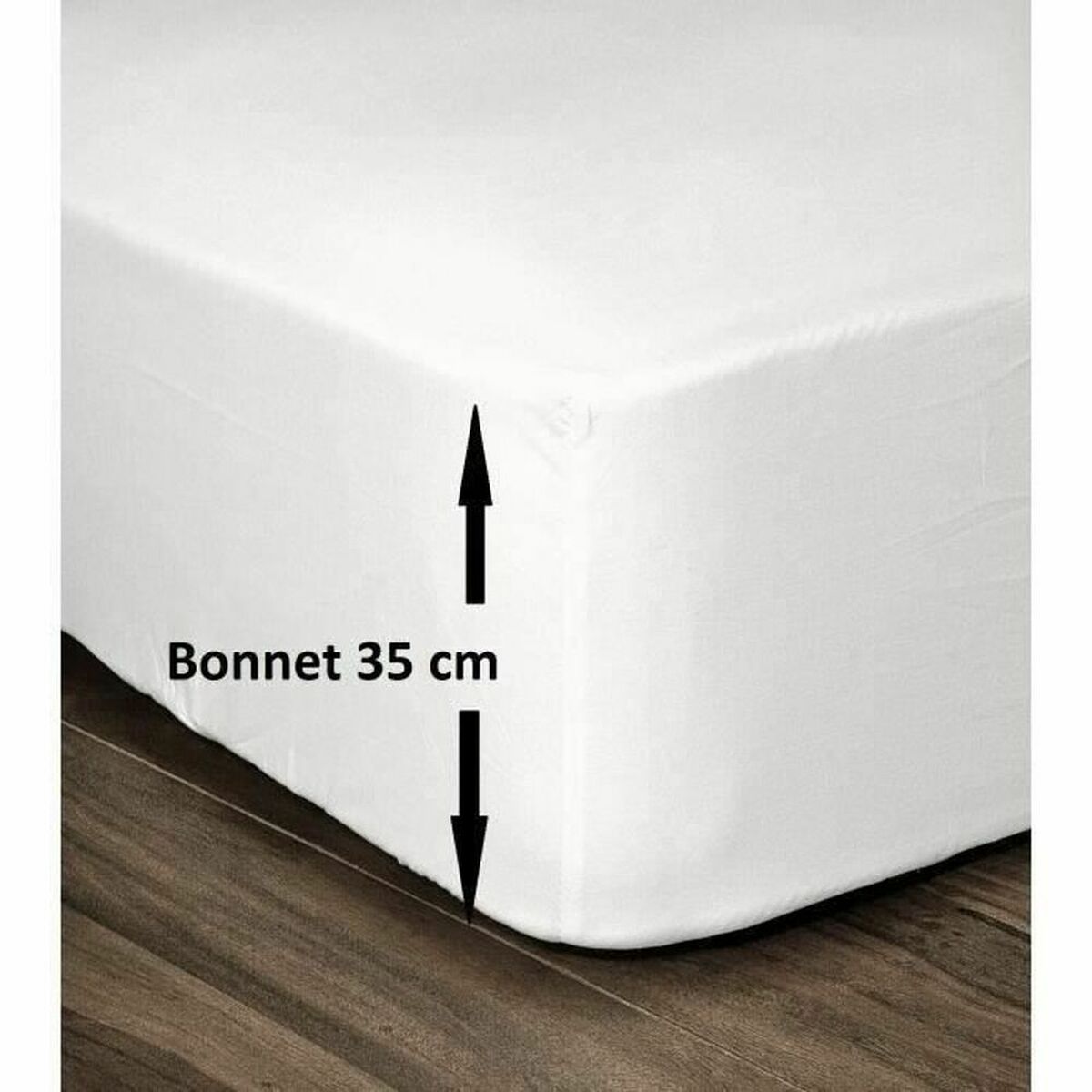 Fitted sheet Lovely Home White Double bed 140 x 190 cm Fitted sheet Lovely Home White Double bed 140 x 190 cm