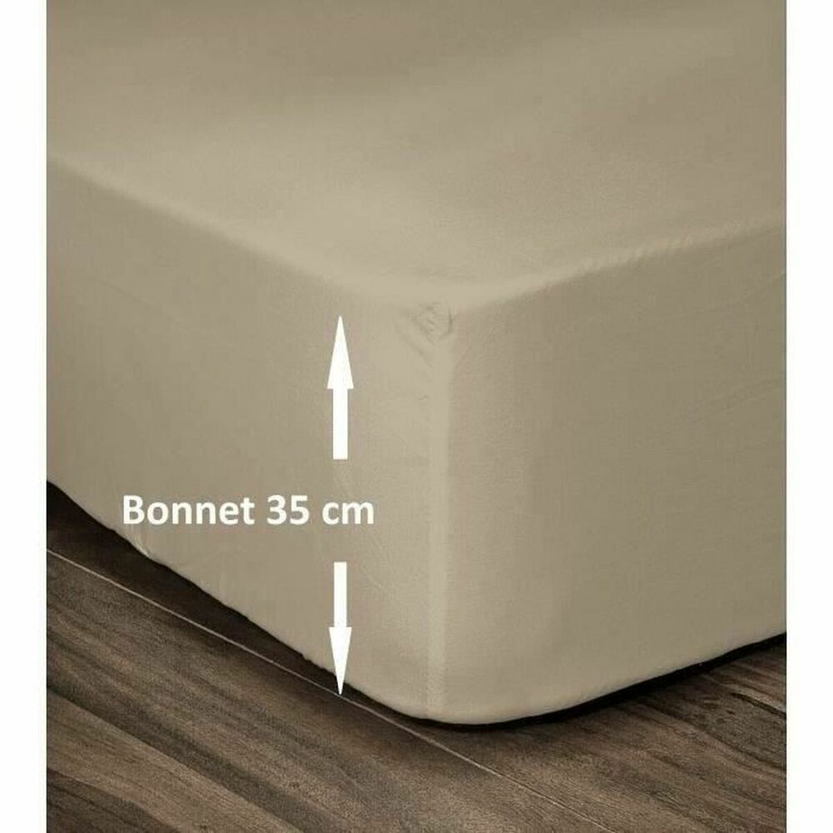 Fitted sheet Lovely Home Beige 160 x 200 cm Fitted sheet Lovely Home Beige 160 x 200 cm