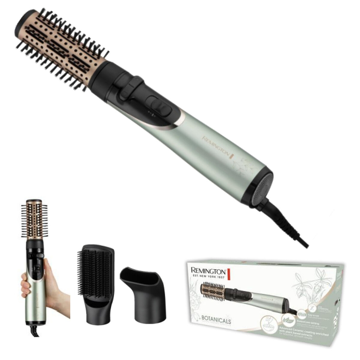 3-in-1 Drying, Styling and Curling Hairbrush Remington 800 W 3-in-1 Drying, Styling and Curling Hairbrush Remington 800 W