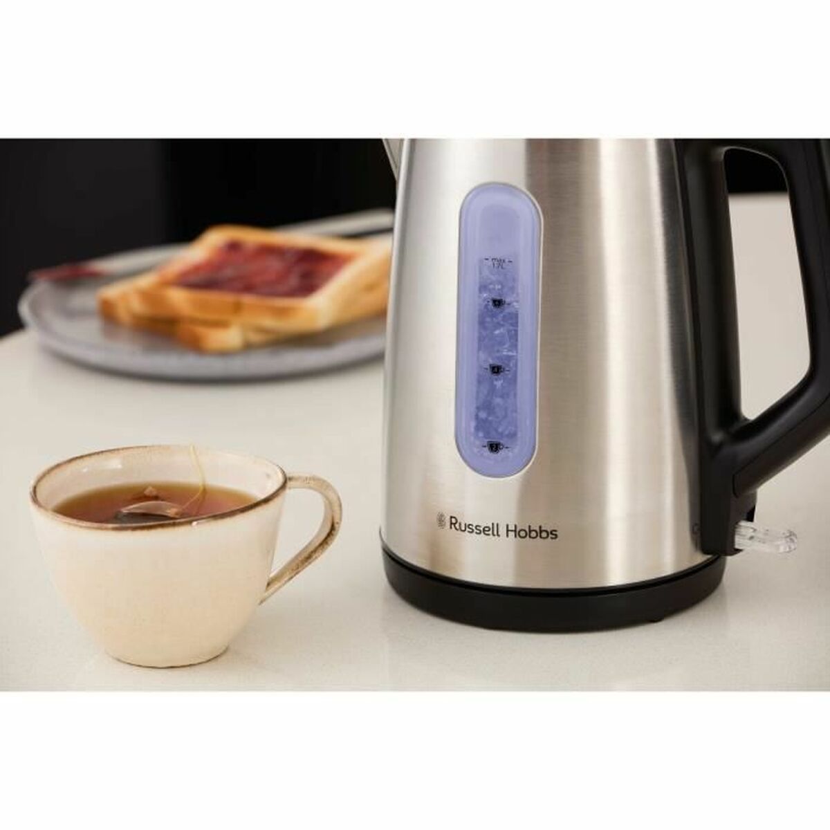 Kettle Russell Hobbs Black Stainless steel 2400 W 1,7 L