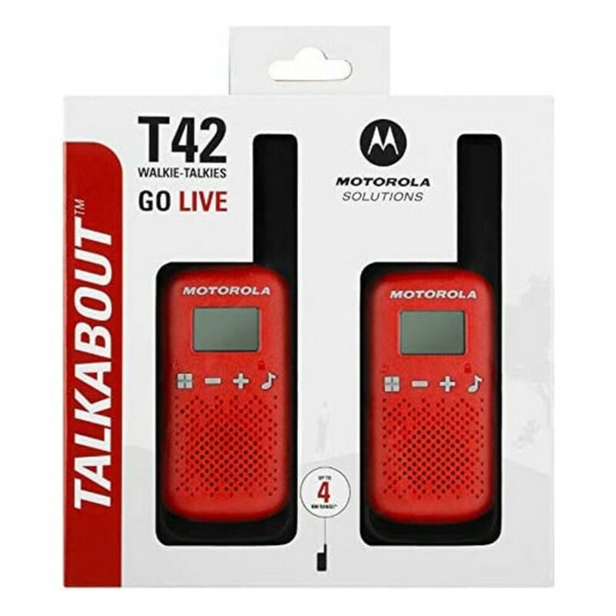 Walkie-Talkie Motorola T42 RED 1,3″ LCD 4 km