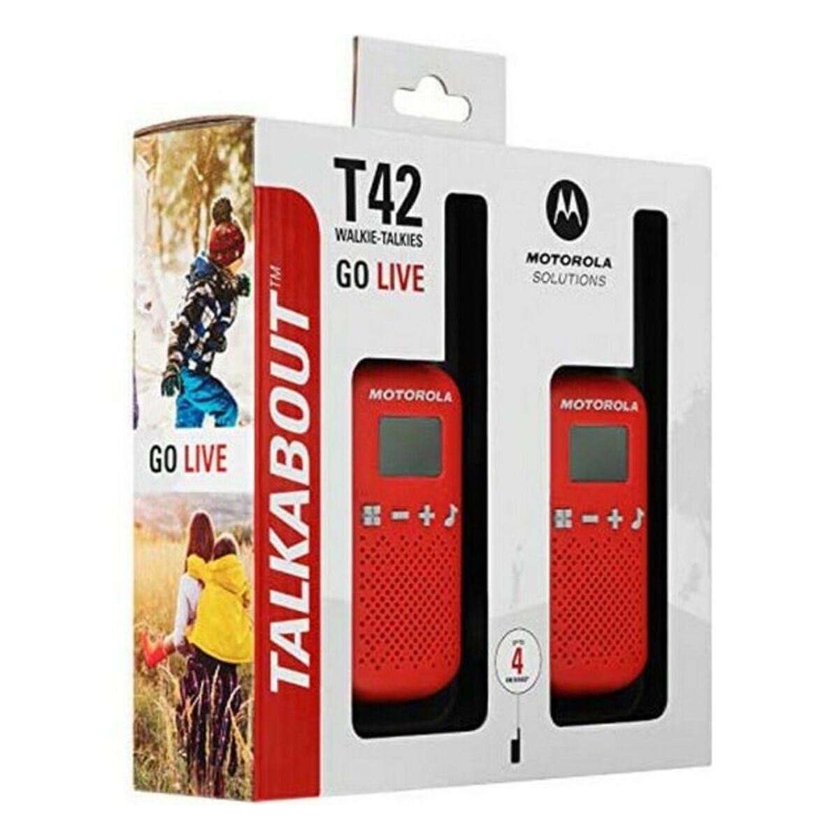 Walkie-Talkie Motorola T42 RED 1,3″ LCD 4 km