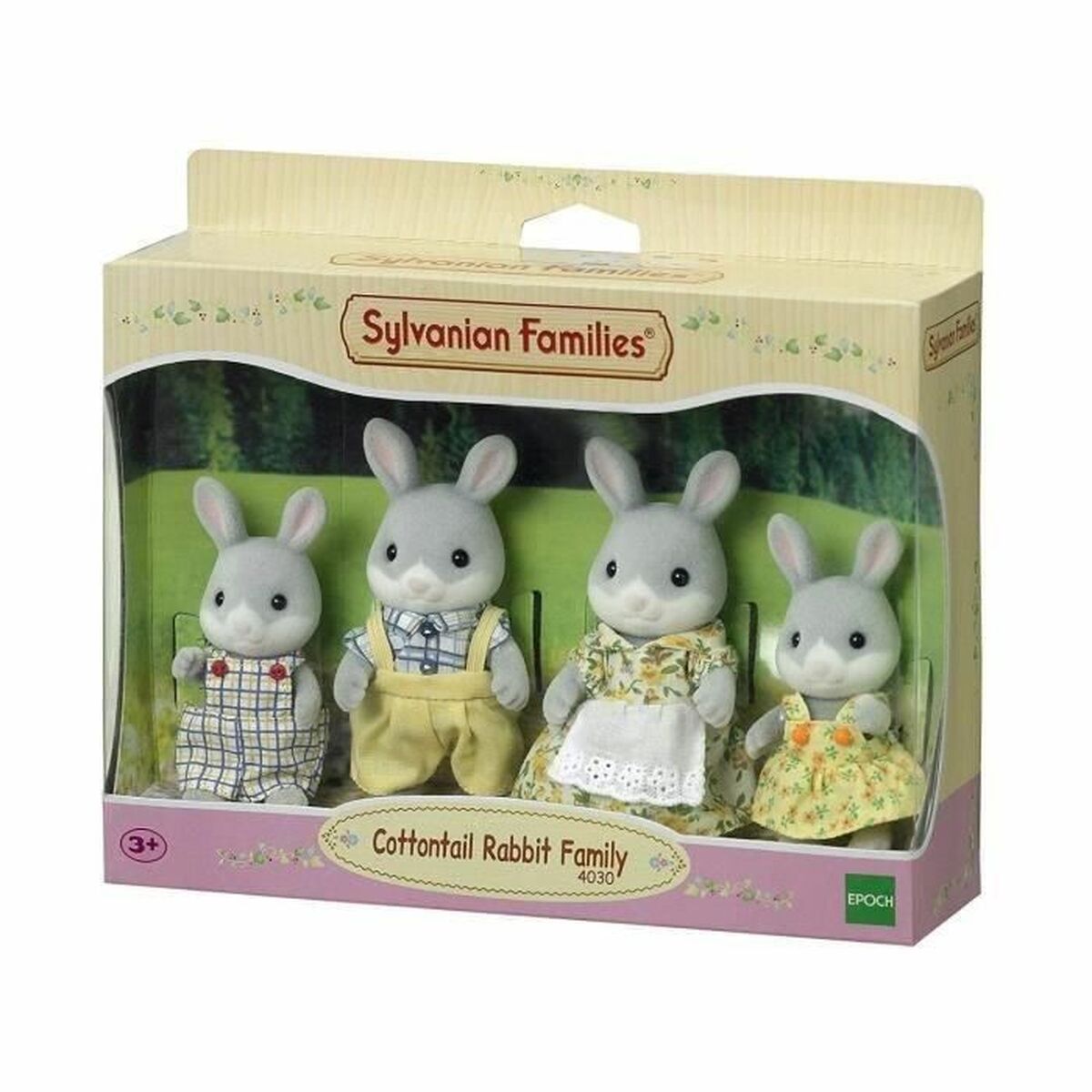 Set of Dolls Sylvanian Families Family Gray Rabbit Set of Dolls Sylvanian Families Family Gray Rabbit