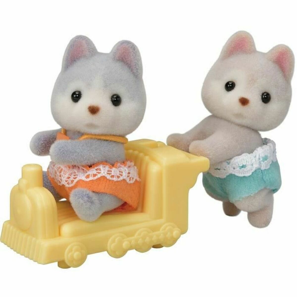 Action Figure Sylvanian Families Los gemelos Husky Action Figure Sylvanian Families Los gemelos Husky