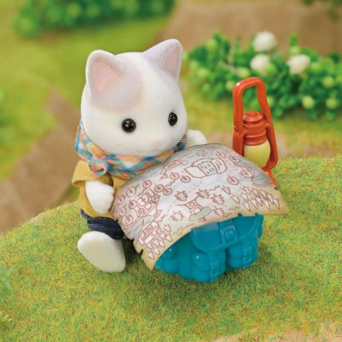 Playset Sylvanian Families Son and Baby Cat Latte – Secret Forest Adventure
