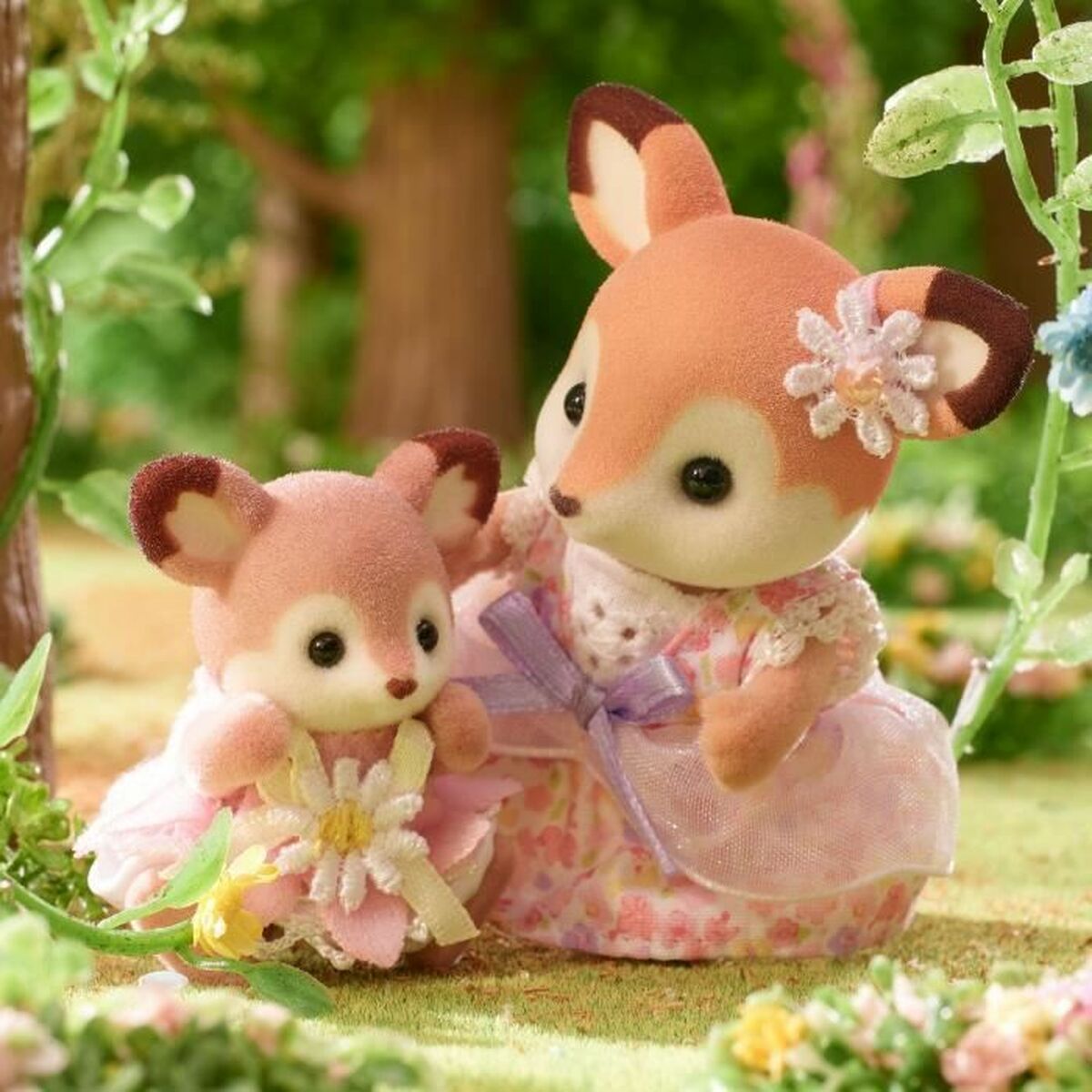Jointed Figure Sylvanian Families Ciervo bebé y columpio animals