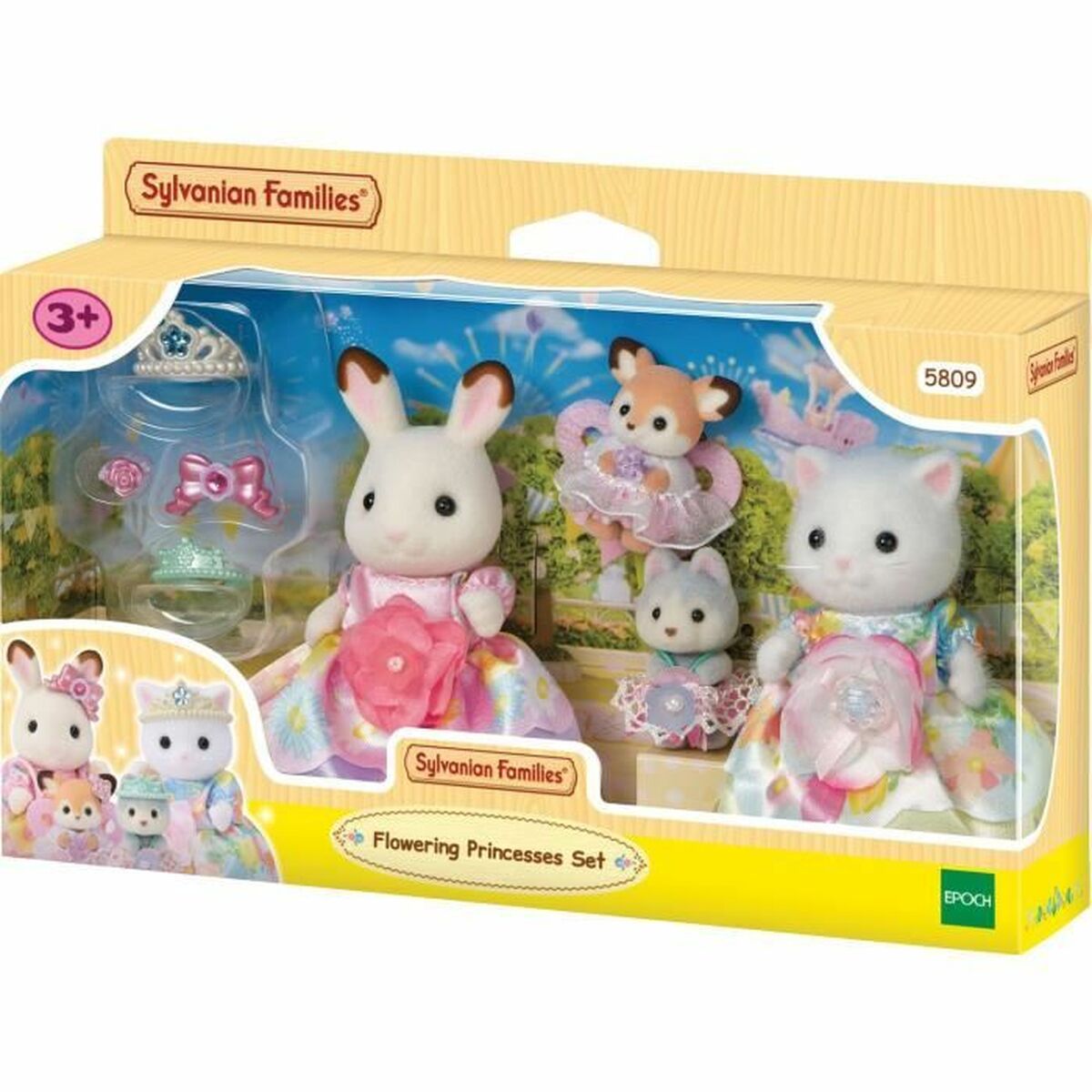 Jointed Figure Sylvanian Families Princesas con vestidos de flores Princess Jointed Figure Sylvanian Families Princesas con vestidos de flores Princess