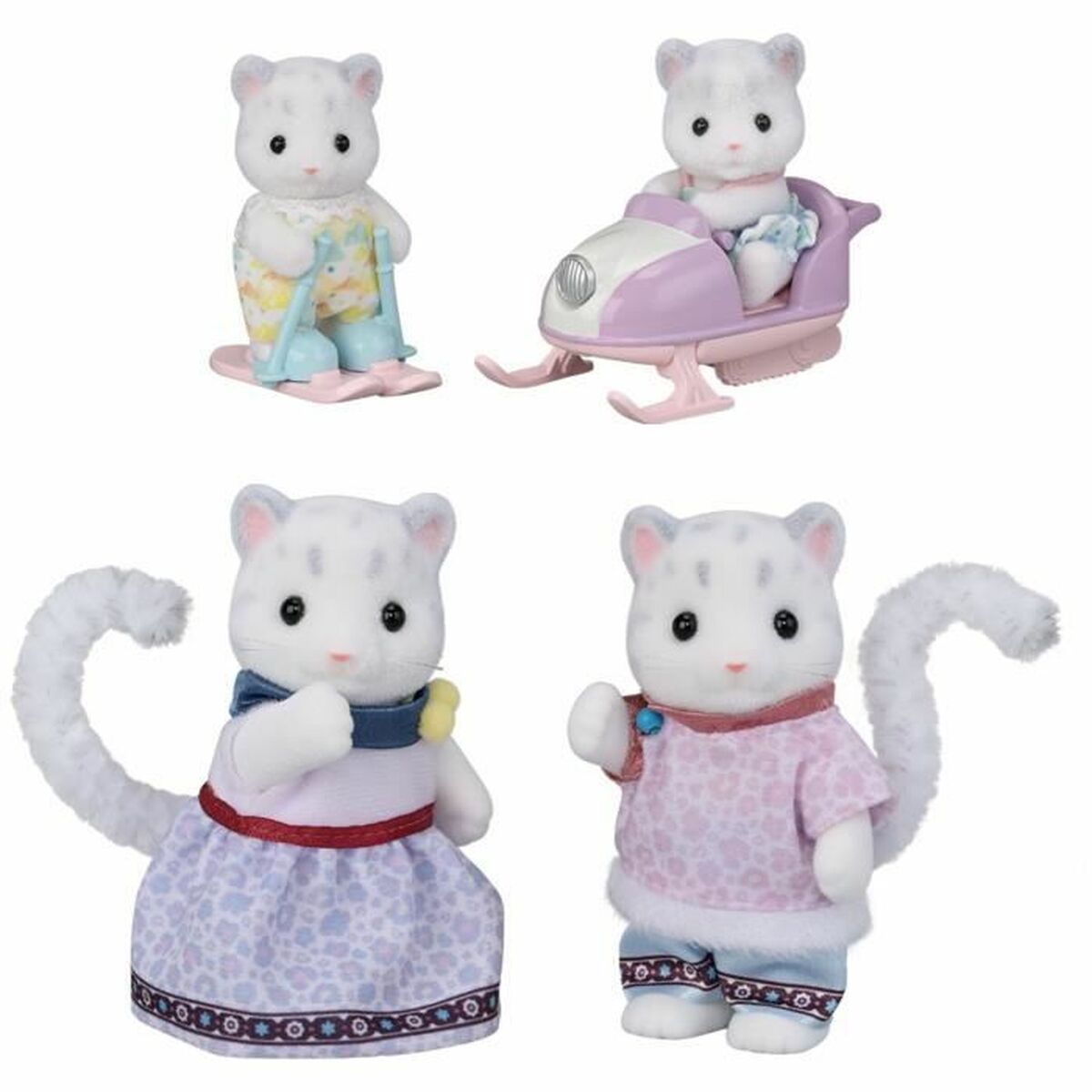 Playset Sylvanian Families Snow Leopard Family Multicolour Playset Sylvanian Families Snow Leopard Family Multicolour