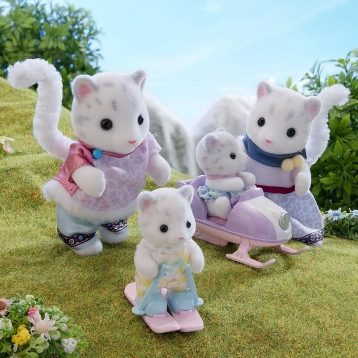 Playset Sylvanian Families Snow Leopard Family Multicolour