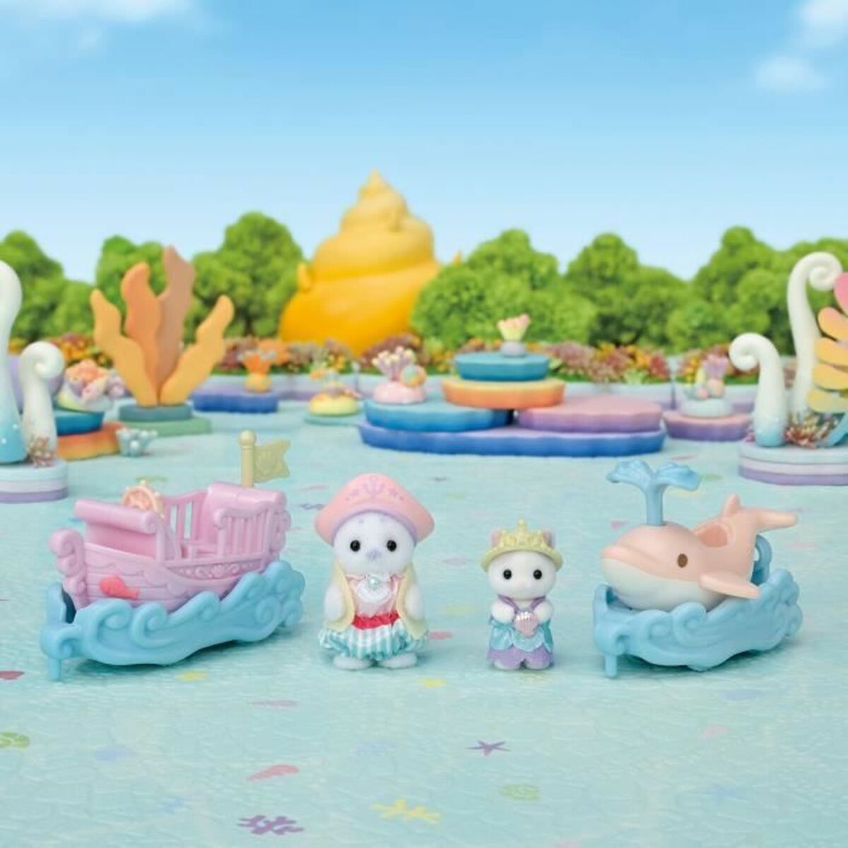 Playset Sylvanian Families Amusement Park Ride – Ride the Waves Multicolour