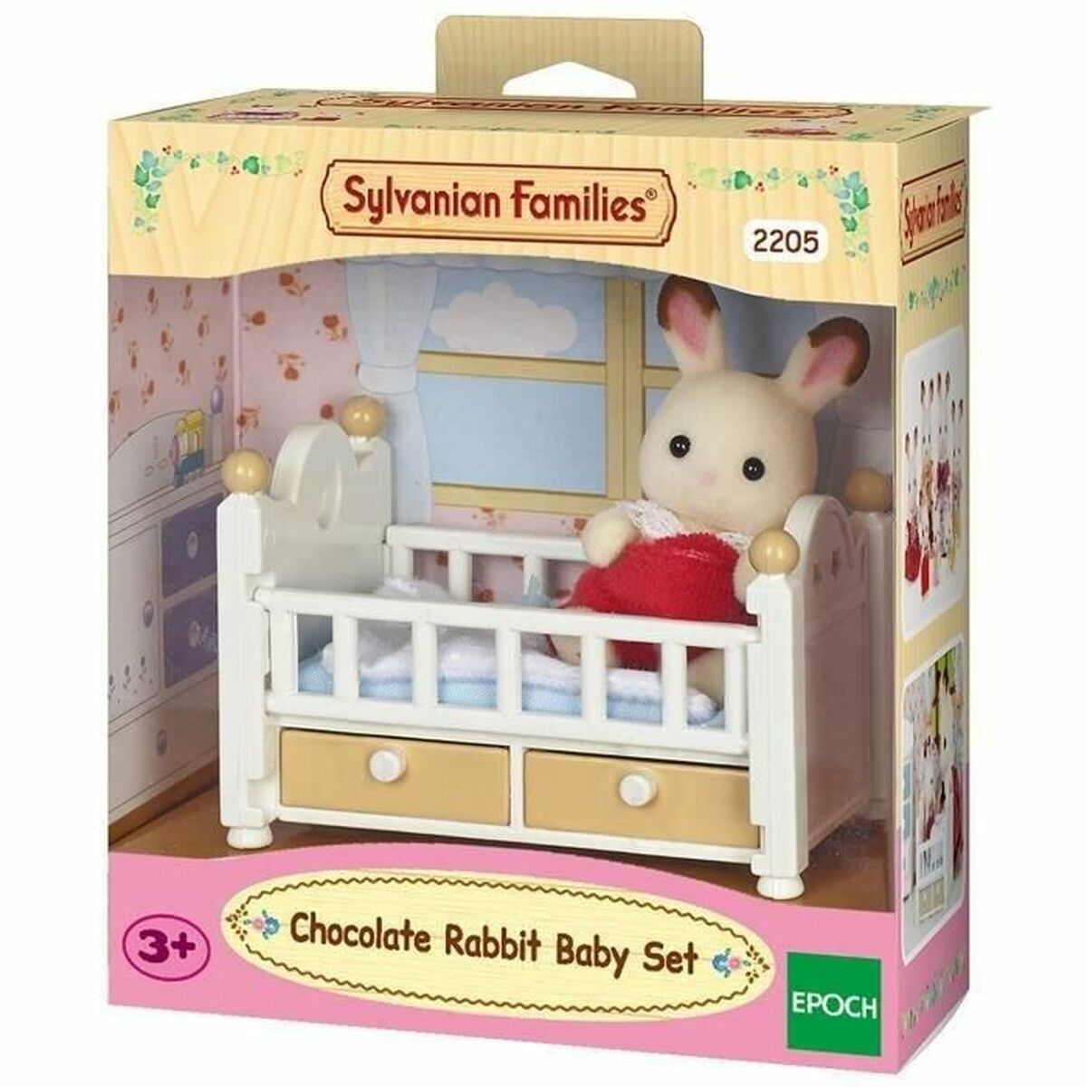 Action Figure Sylvanian Families Baby Rabbit Chocolate Bed Action Figure Sylvanian Families Baby Rabbit Chocolate Bed