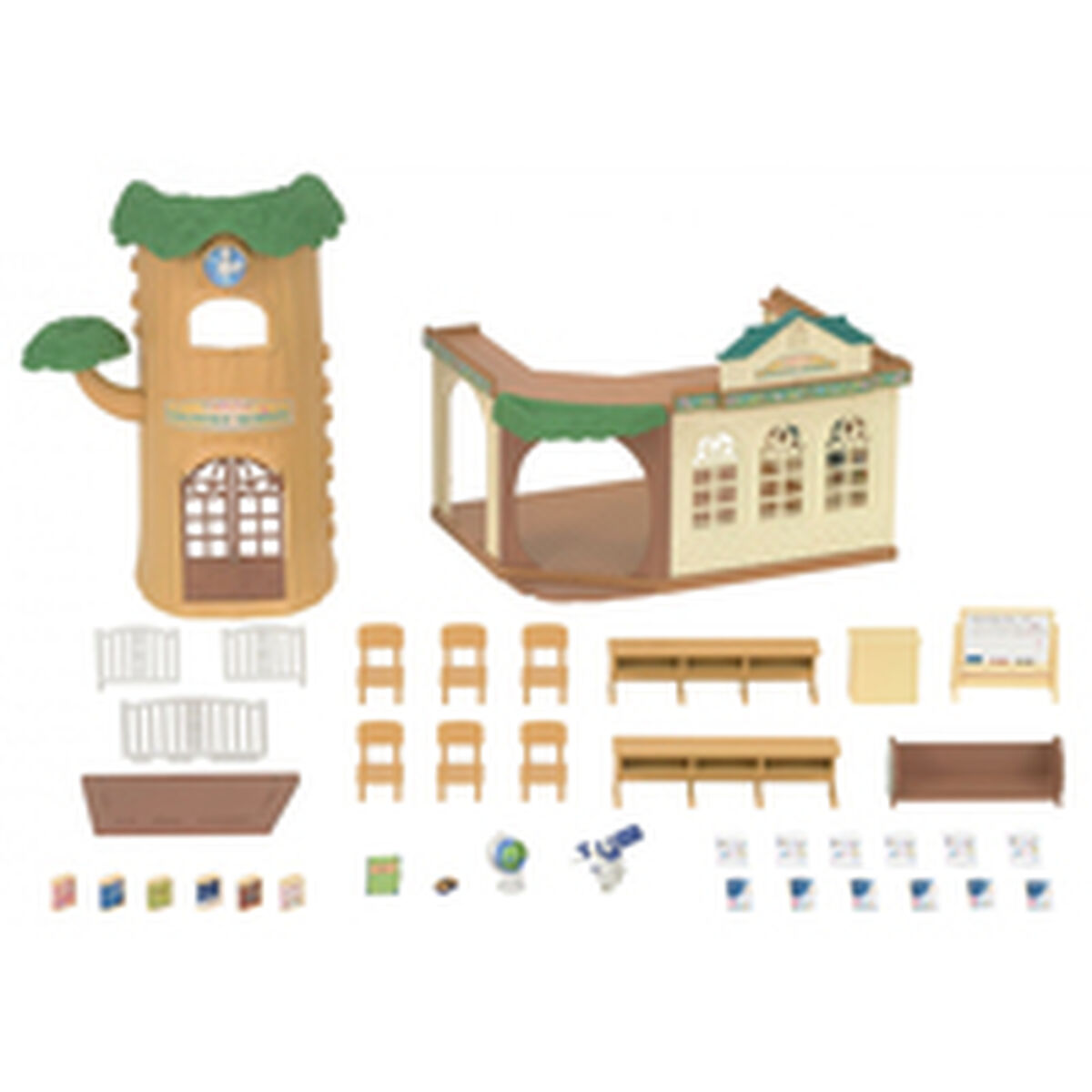 Playset Sylvanian Families School of the Forest 35 Pieces
