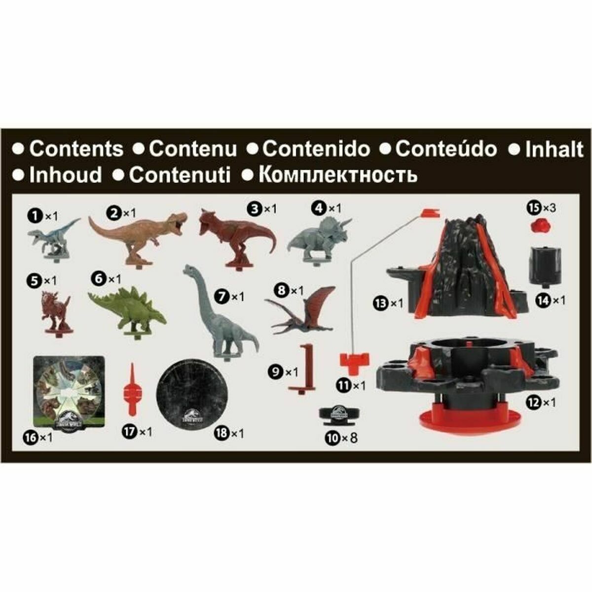 Board game EPOCH D’ENFANCE Jurassic World Shaky Volcano