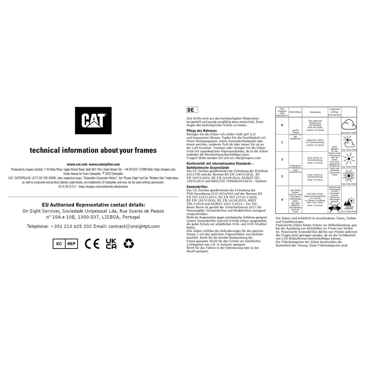 Men’ Spectacle frame Caterpillar CPO-3521 52004