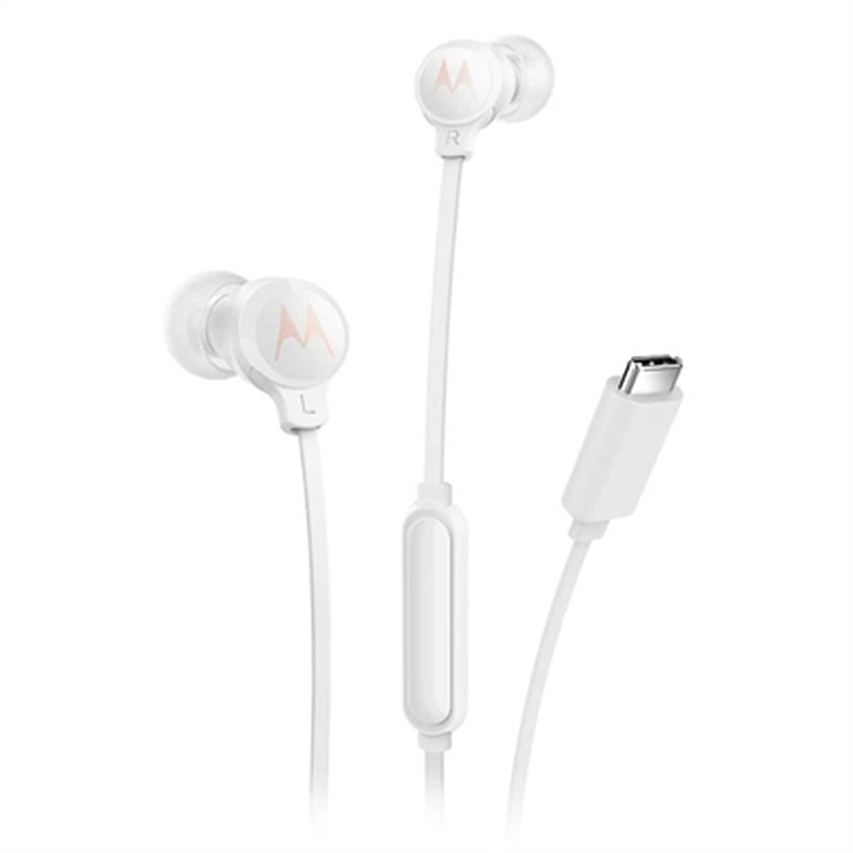 Headphones Motorola 3C-S White USB-C Headphones Motorola 3C-S White USB-C