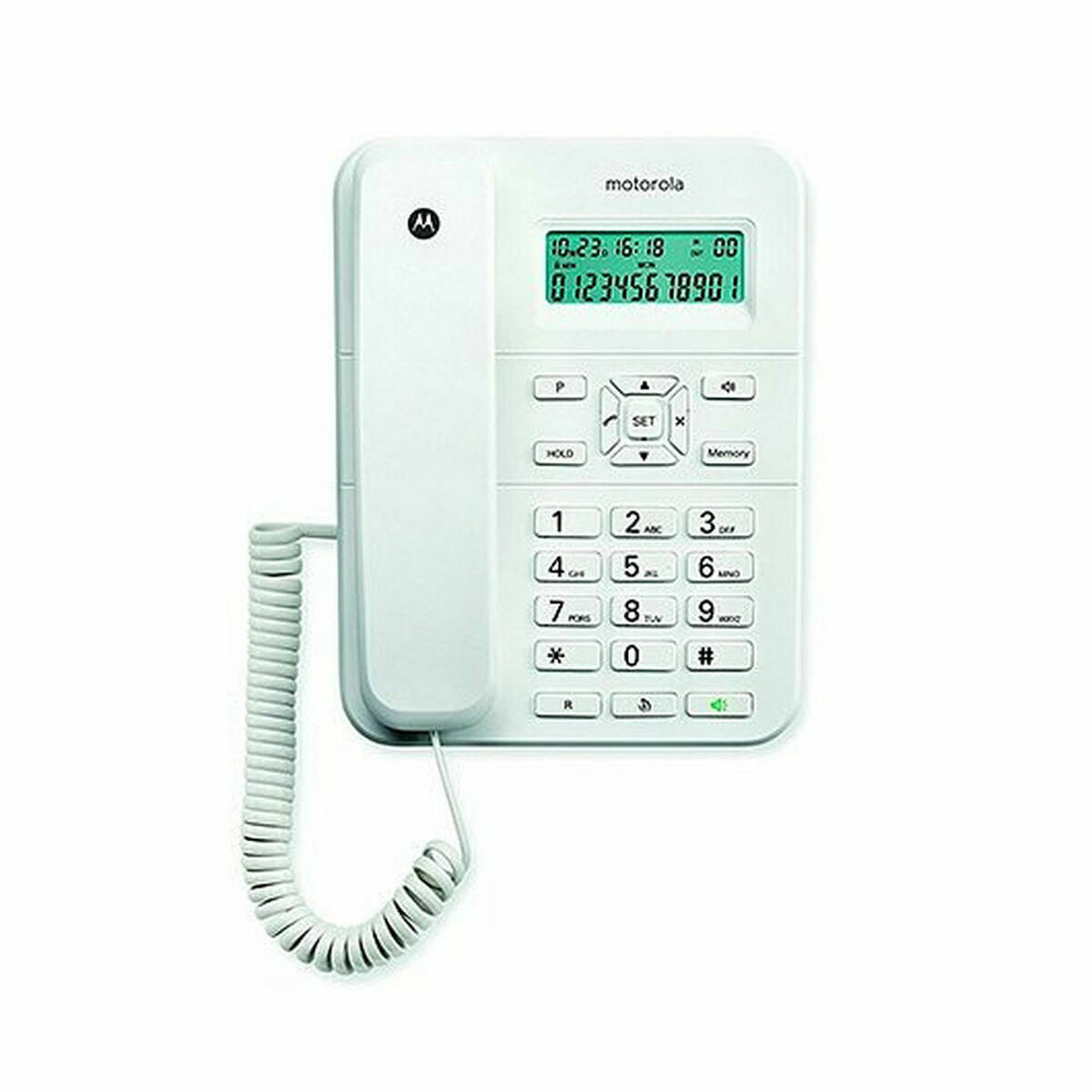 Landline Telephone Motorola White Landline Telephone Motorola White