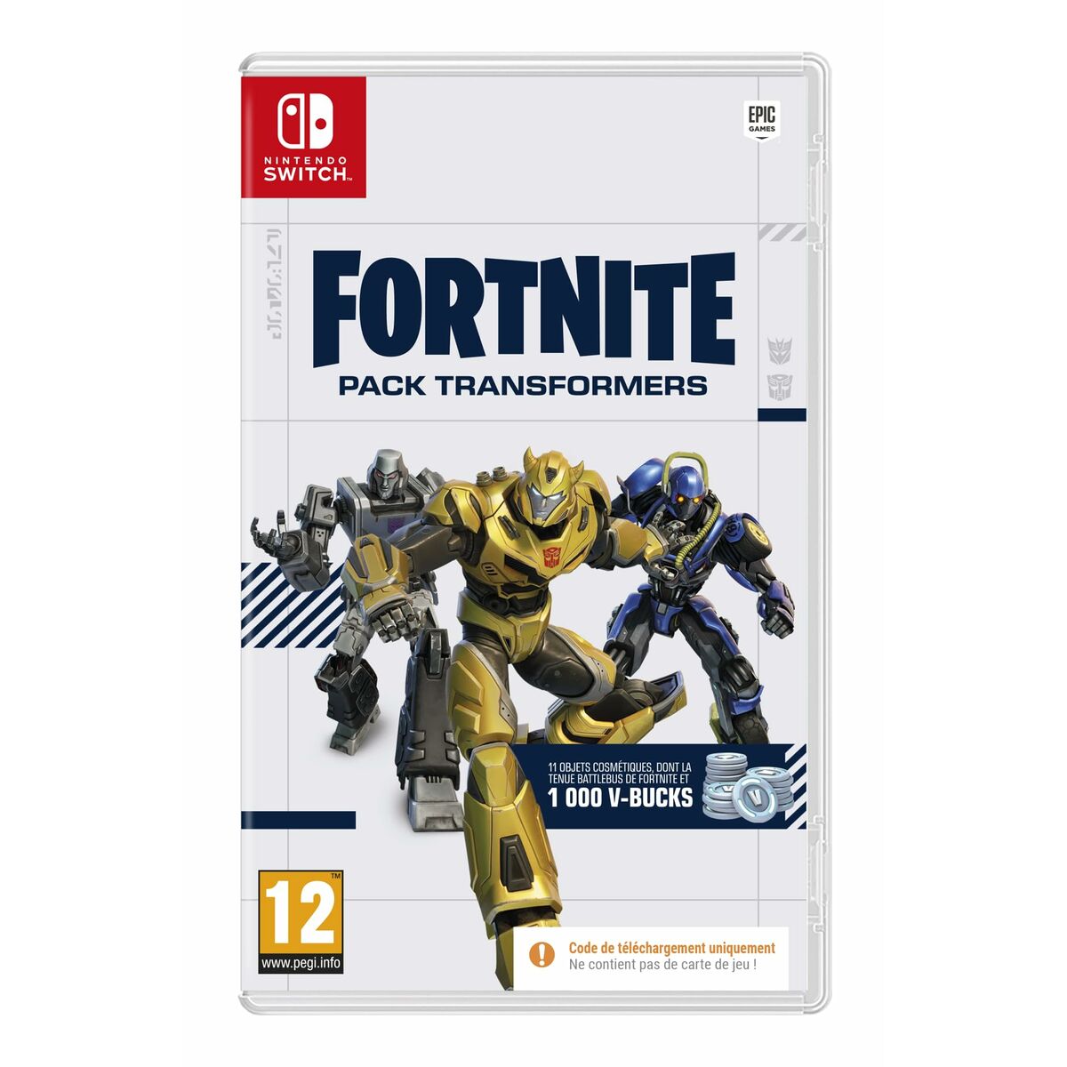 Video game for Switch Fortnite Pack Transformers (FR) Download code Video game for Switch Fortnite Pack Transformers (FR) Download code