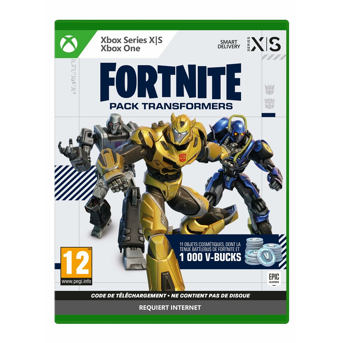 Xbox One / Series X Video Game Fortnite Pack Transformers (FR) Download code Xbox One / Series X Video Game Fortnite Pack Transformers (FR) Download code