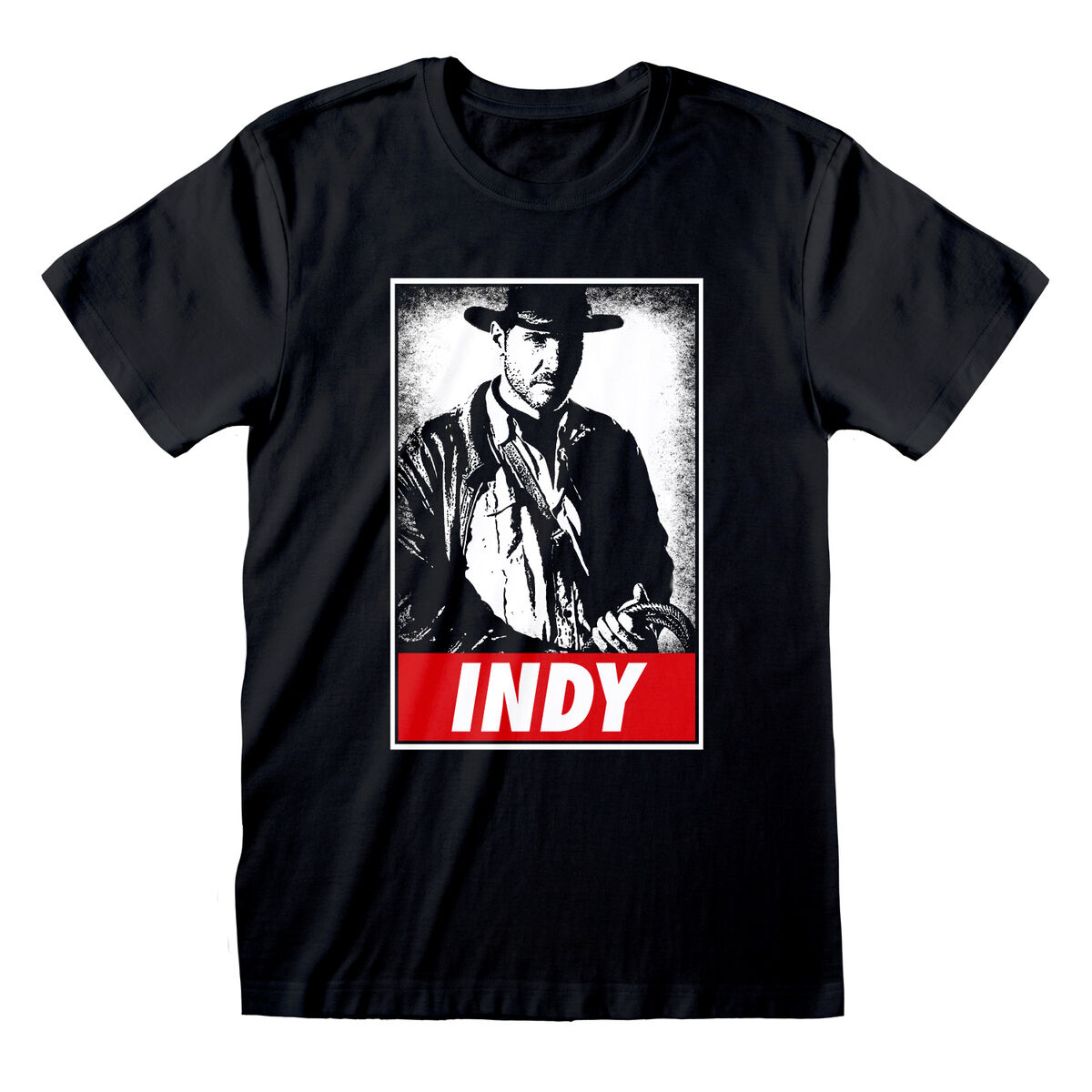 Short Sleeve T-Shirt Indiana Jones Indy Black Unisex Short Sleeve T-Shirt Indiana Jones Indy Black Unisex
