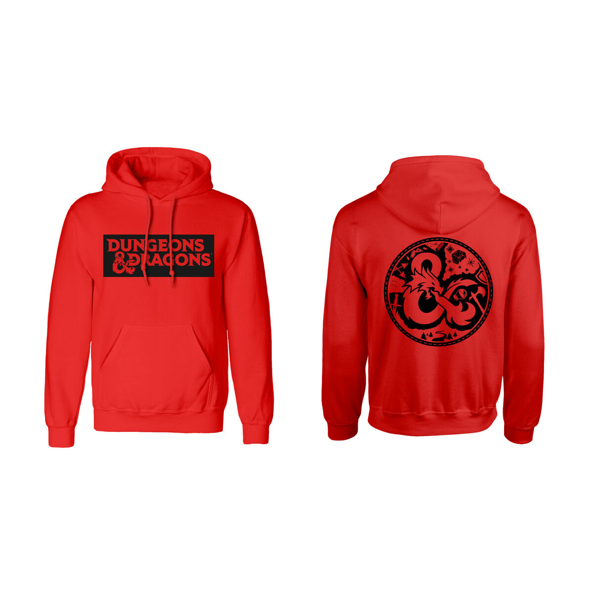 Unisex Hoodie Dungeons & Dragons Logo Red Unisex Hoodie Dungeons & Dragons Logo Red
