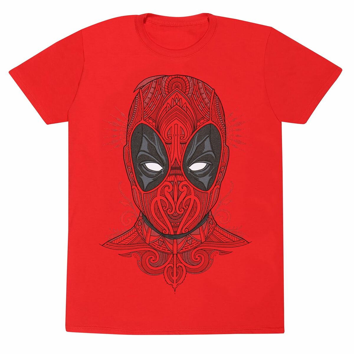 Short Sleeve T-Shirt Deadpool Tattoo Style Red Unisex Short Sleeve T-Shirt Deadpool Tattoo Style Red Unisex