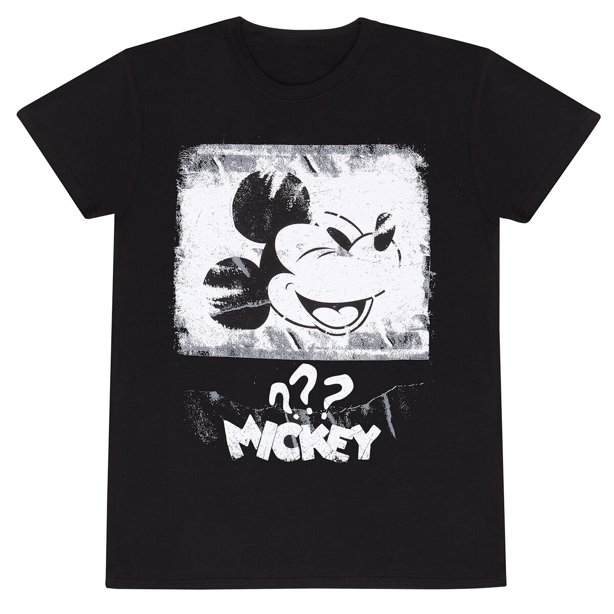 Unisex Short Sleeve T-Shirt Mickey Mouse Poster Style Black Unisex Short Sleeve T-Shirt Mickey Mouse Poster Style Black