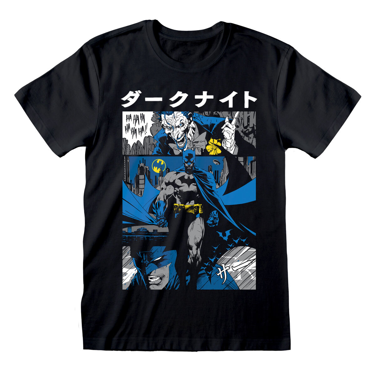 Short Sleeve T-Shirt Batman Manga Cover Black Unisex Short Sleeve T-Shirt Batman Manga Cover Black Unisex