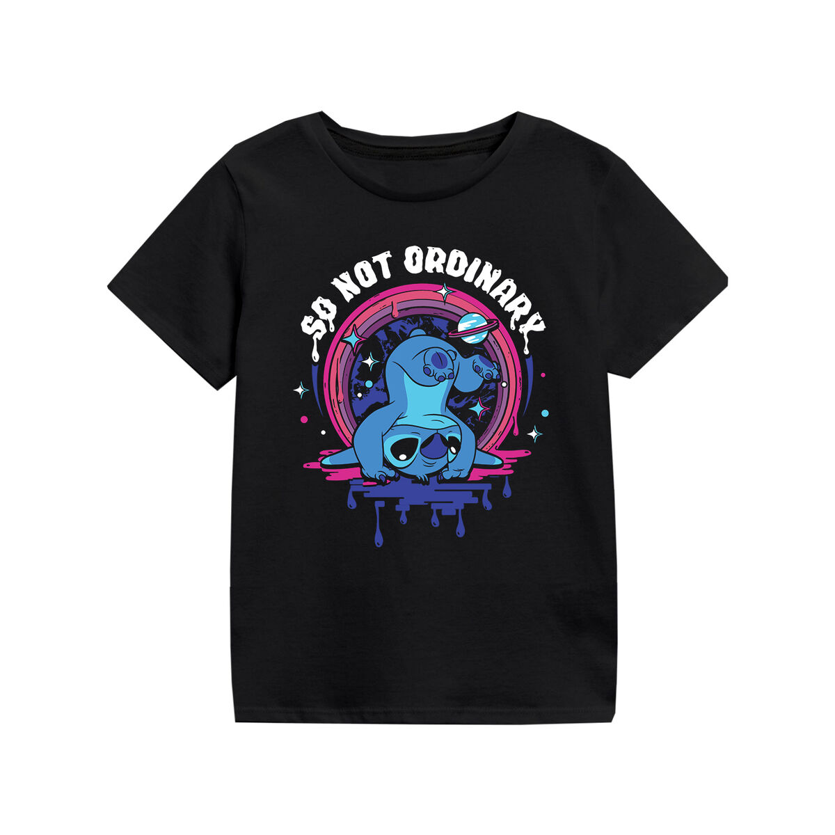 Child’s Short Sleeve T-Shirt Stitch So Not Ordinary Black
