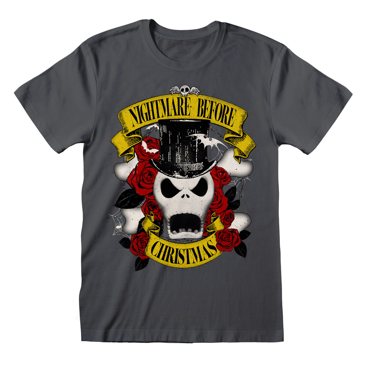 Short Sleeve T-Shirt The Nightmare Before Christmas Top Hat Jack Graphite Unisex Short Sleeve T-Shirt The Nightmare Before Christmas Top Hat Jack Graphite Unisex