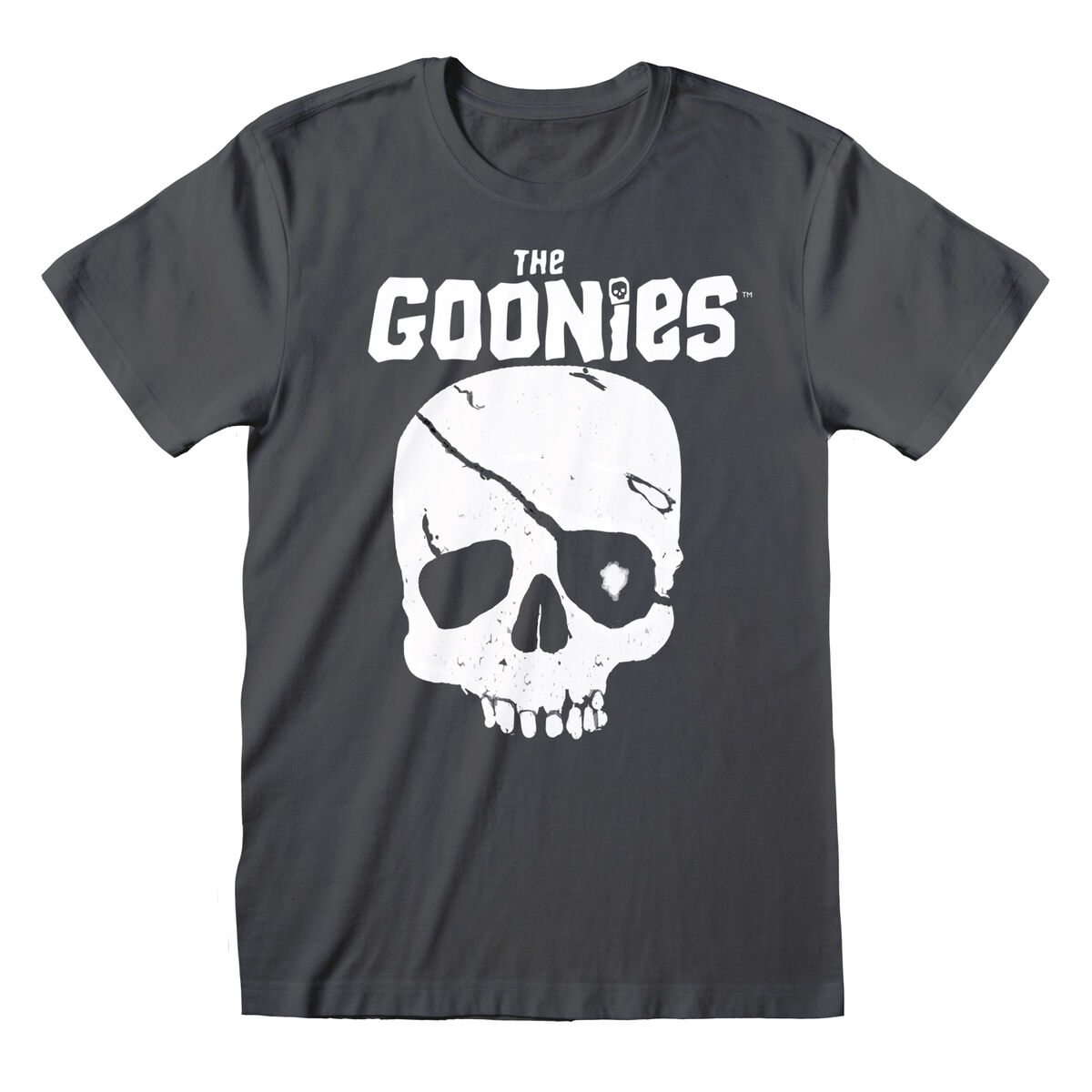 Short Sleeve T-Shirt The Goonies Skull and Logo Graphite Short Sleeve T-Shirt The Goonies Skull and Logo Graphite