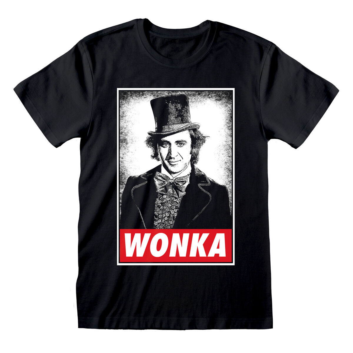 Unisex Short Sleeve T-Shirt Willy Wonka Wonka Black Unisex Short Sleeve T-Shirt Willy Wonka Wonka Black