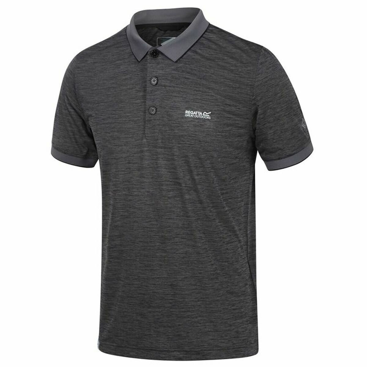 Menâs Short Sleeve Polo Shirt Regatta Remex II Dark grey Menâs Short Sleeve Polo Shirt Regatta Remex II Dark grey