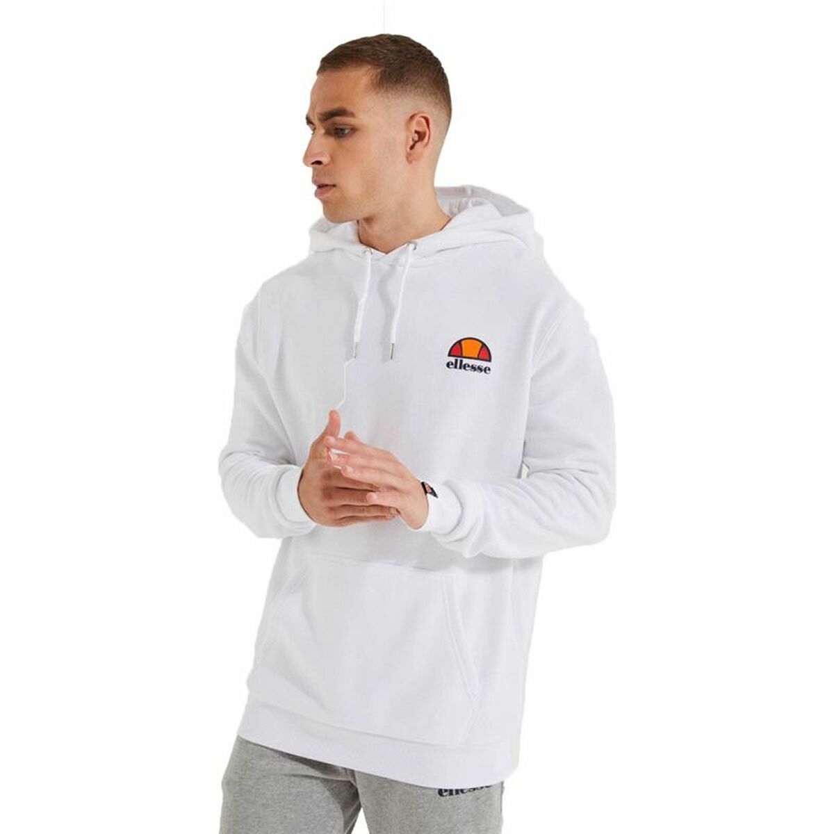 Men’s Hoodie Ellesse Toce OH Hoody White Men’s Hoodie Ellesse Toce OH Hoody White