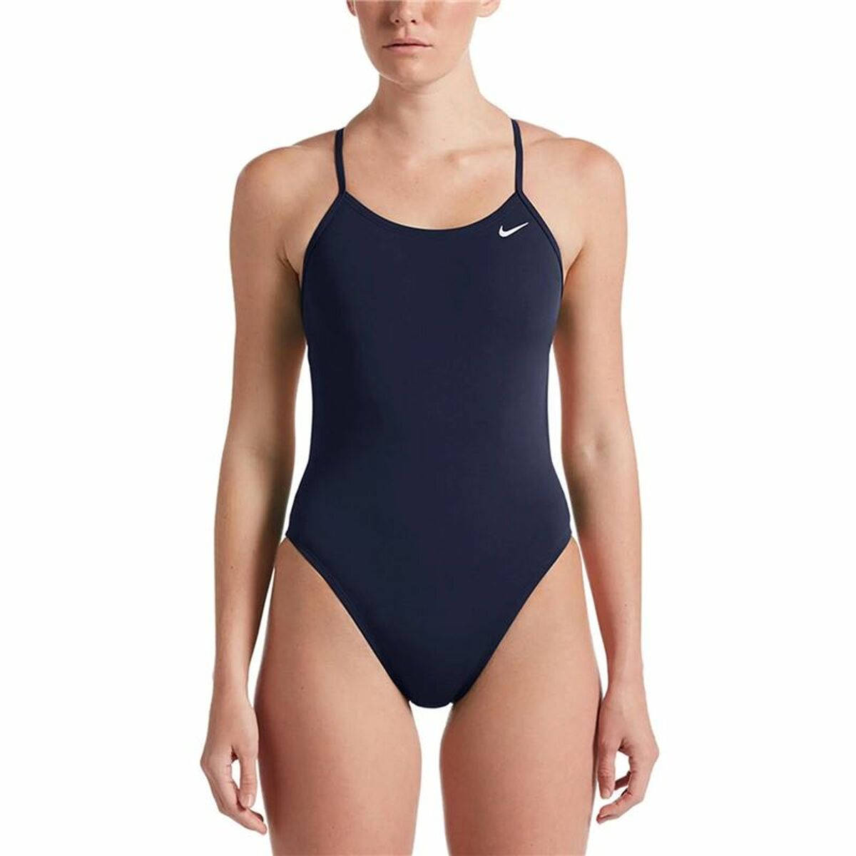 Womenâs Bathing Costume Nike Hydrastrong Solid Navy Blue Womenâs Bathing Costume Nike Hydrastrong Solid Navy Blue