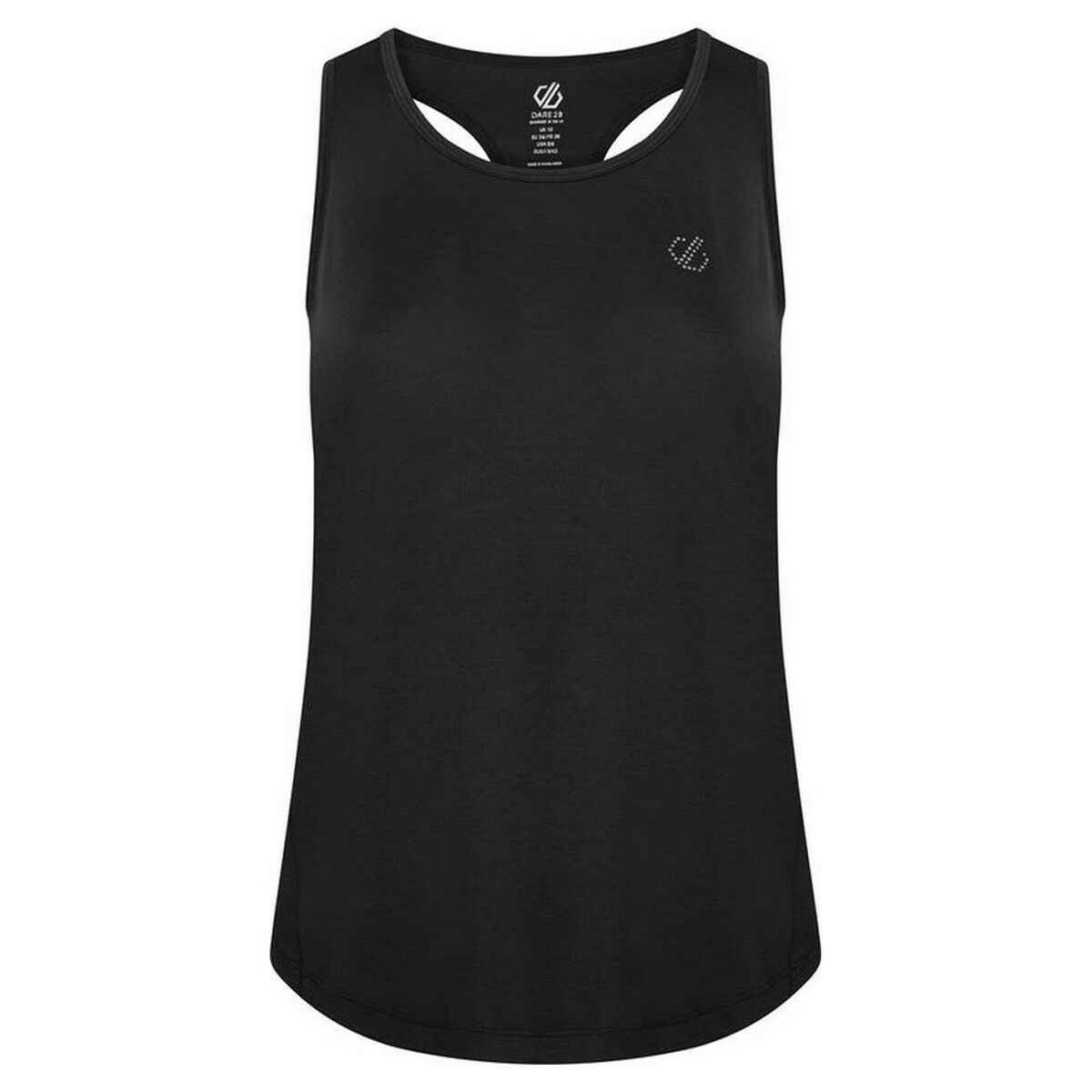 Tank Top Women Dare 2b Agleam White Black Tank Top Women Dare 2b Agleam White Black