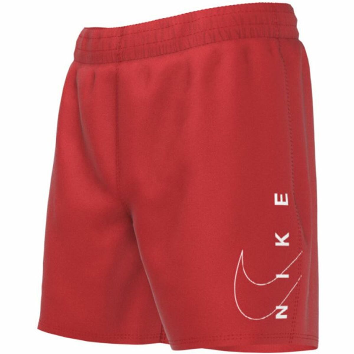 Childrens Bathing Costume Nike 4″ Volley Red