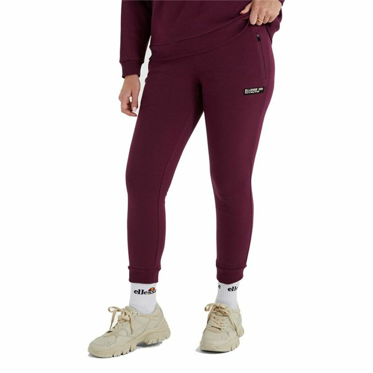 Long Sports Trousers Ellesse Terminillo Magenta Lady Long Sports Trousers Ellesse Terminillo Magenta Lady