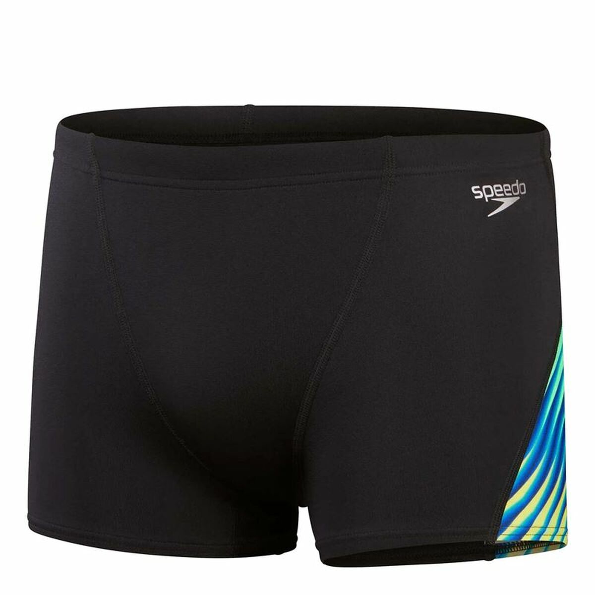 Boys Swim Shorts Speedo Allover Digi V-Cut Black Boys Swim Shorts Speedo Allover Digi V-Cut Black