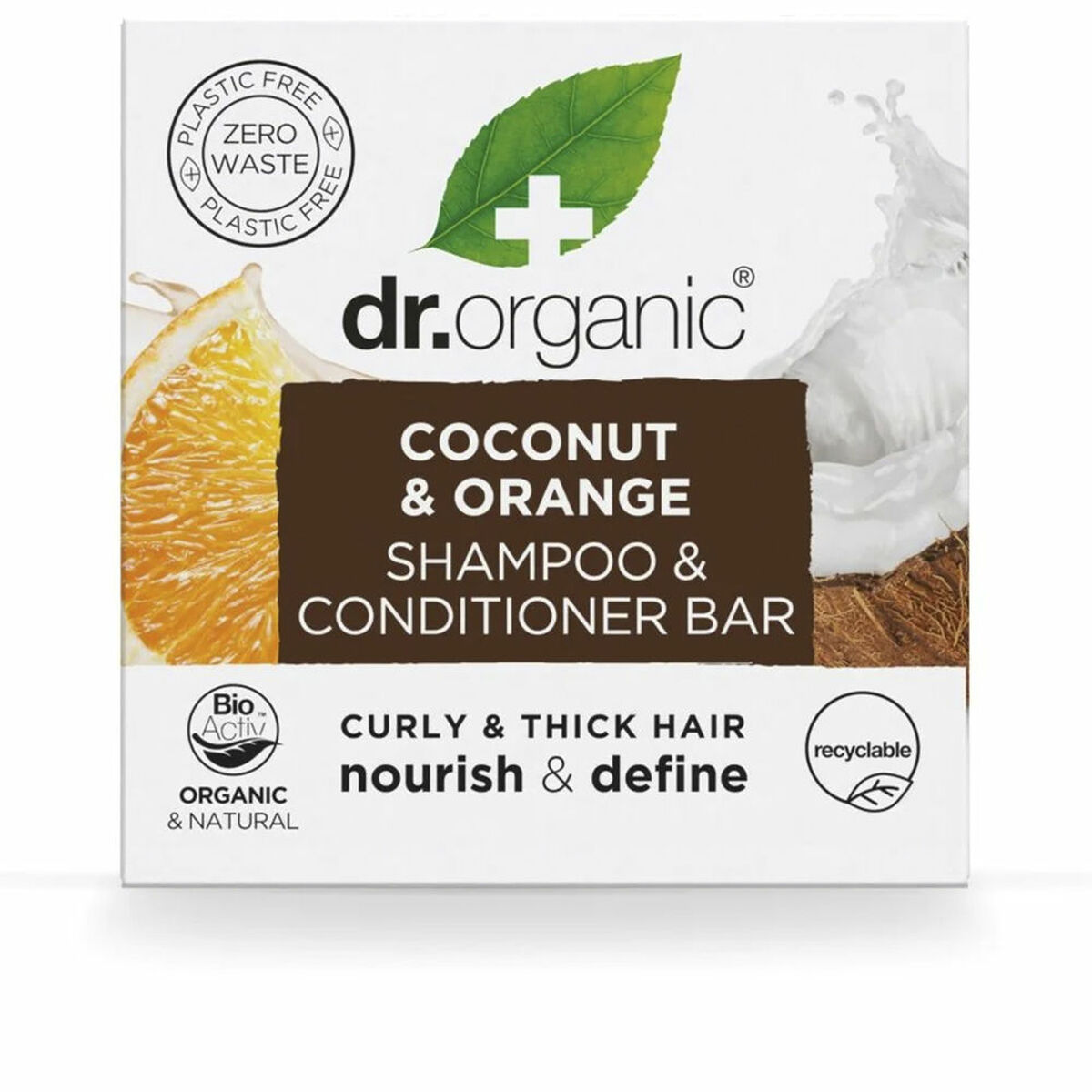 2-in-1 Shampoo and Conditioner Dr.Organic Coconut and Orange 75 g Solid 2-in-1 Shampoo and Conditioner Dr.Organic Coconut and Orange 75 g Solid