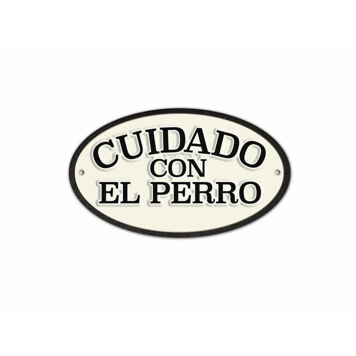 Badge Magnet & Steel Cuidado con el Perro 16,3 x 9,5 cm Badge Magnet & Steel Cuidado con el Perro 16,3 x 9,5 cm