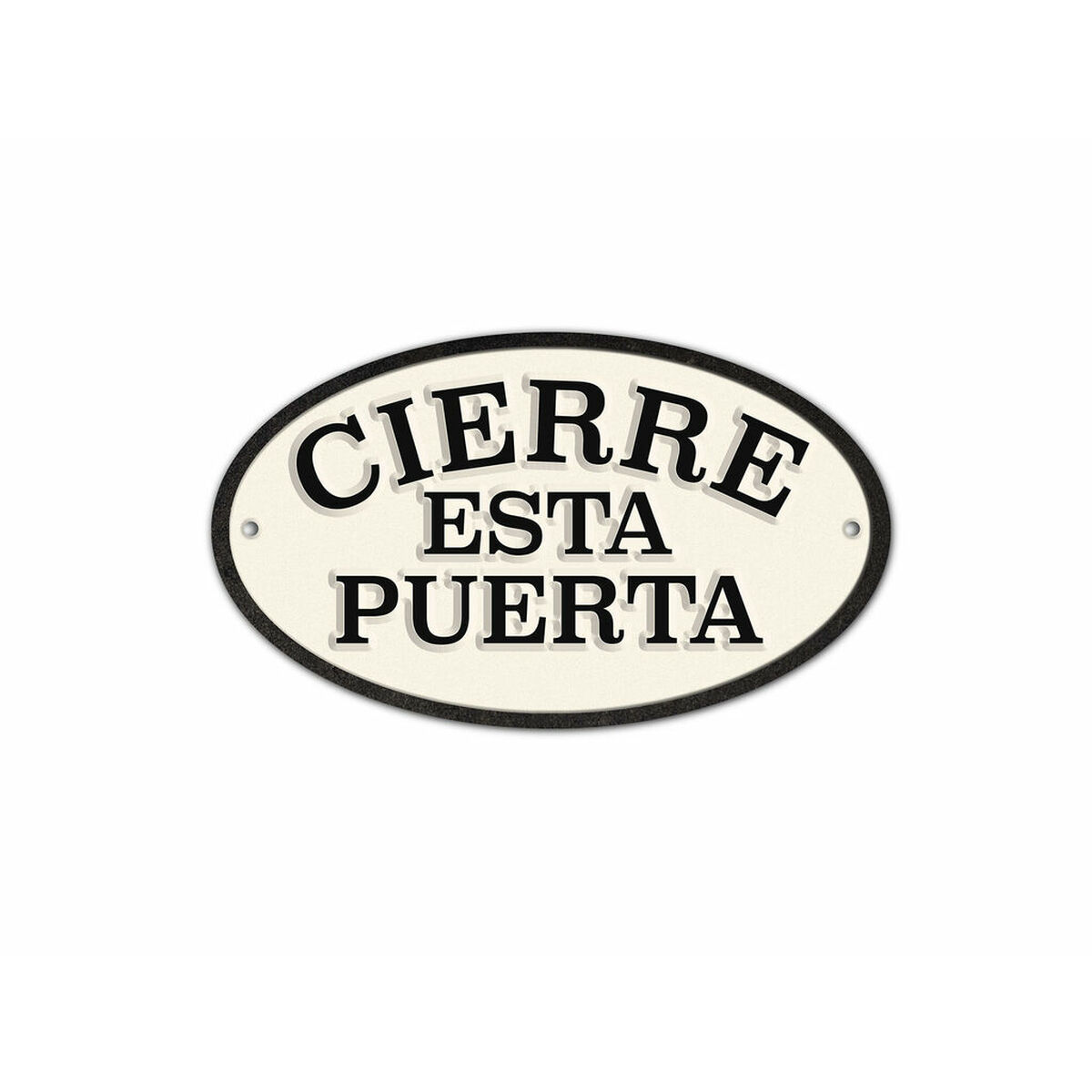 Badge Magnet & Steel Cierre esta Puerta 16,3 x 9,5 cm Badge Magnet & Steel Cierre esta Puerta 16,3 x 9,5 cm