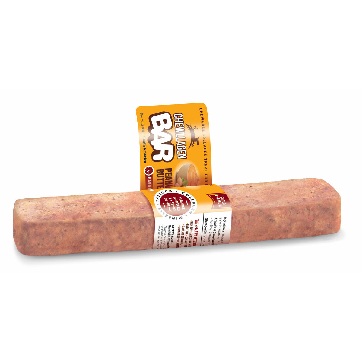 Small bars Chewllagen Peanut butter 12 Units 12 Pieces Small bars Chewllagen Peanut butter 12 Units 12 Pieces