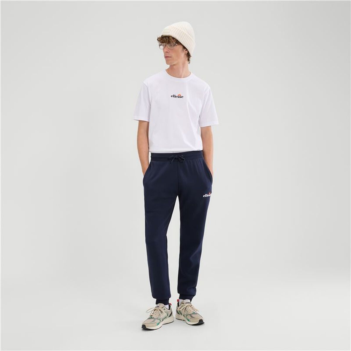 Long Sports Trousers Ellesse Cravo 2 Jog Navy Blue Men