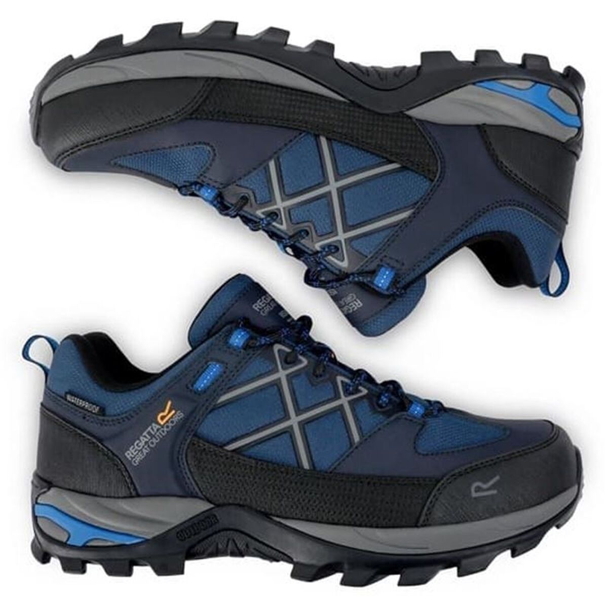 Walking Shoes for Men Regatta Samaris III Low Blue