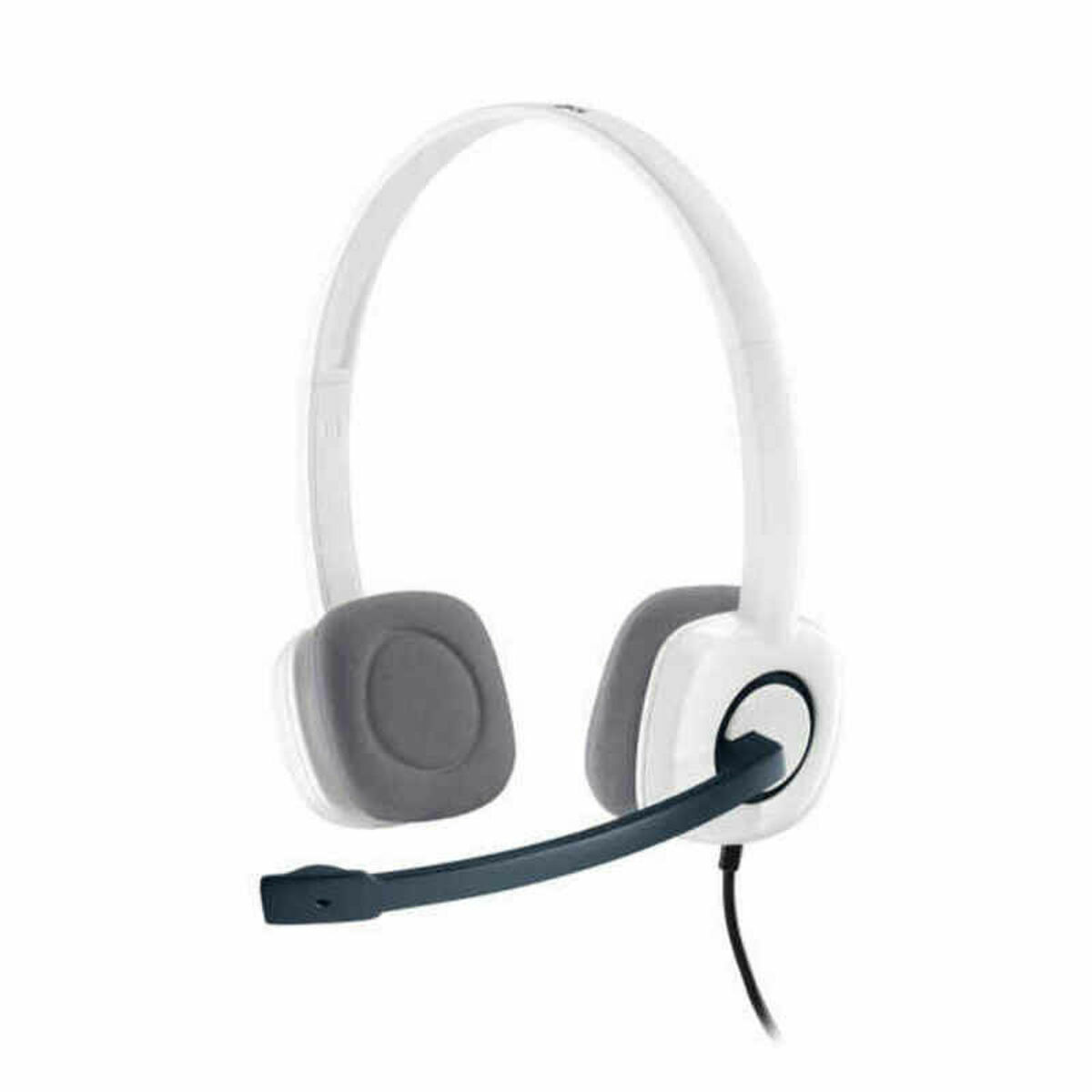 Headphones with Microphone Logitech White Headphones with Microphone Logitech White