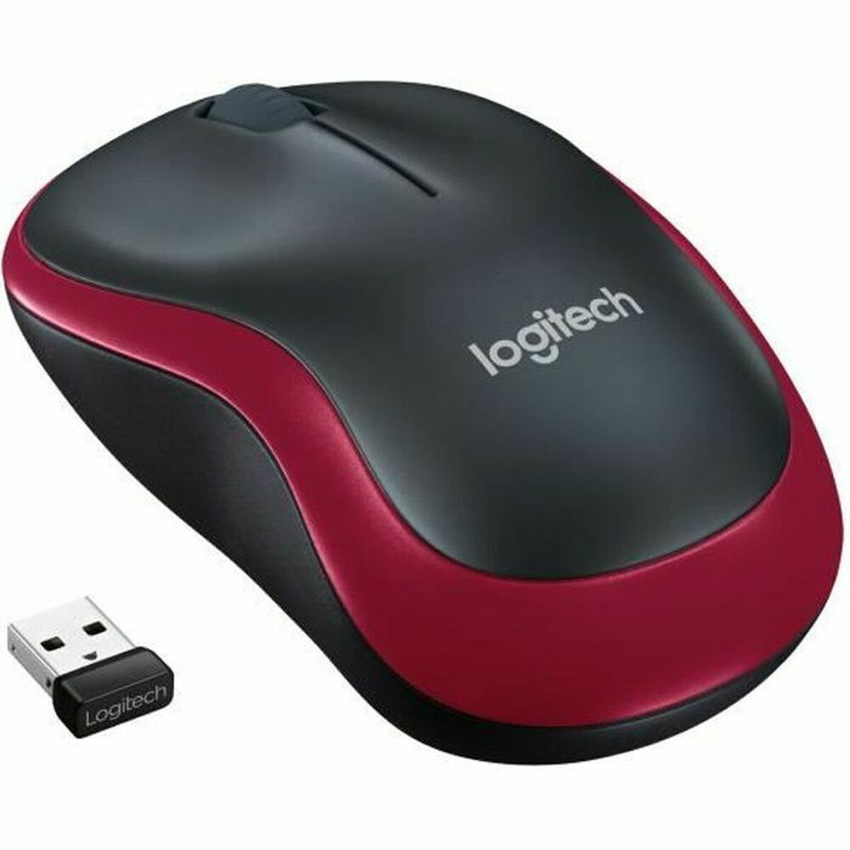 Optical Wireless Mouse Logitech 910-002237 1000 dpi Red