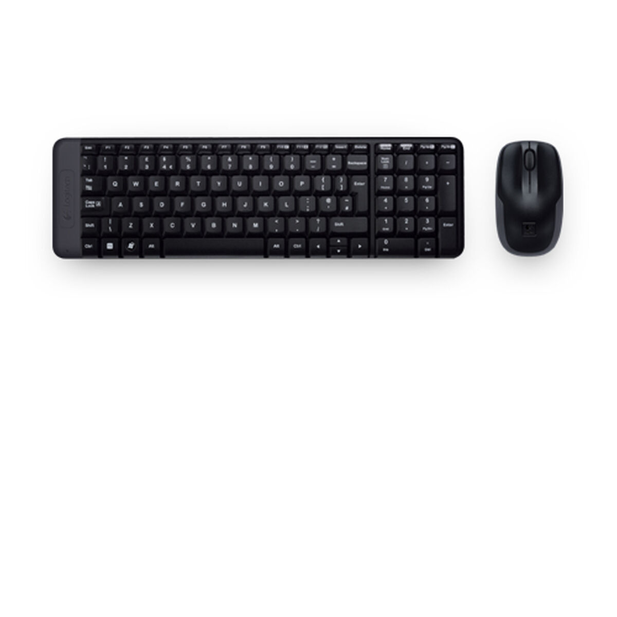 Keyboard and Wireless Mouse Logitech 920-003159 Black Spanish Qwerty Keyboard and Wireless Mouse Logitech 920-003159 Black Spanish Qwerty