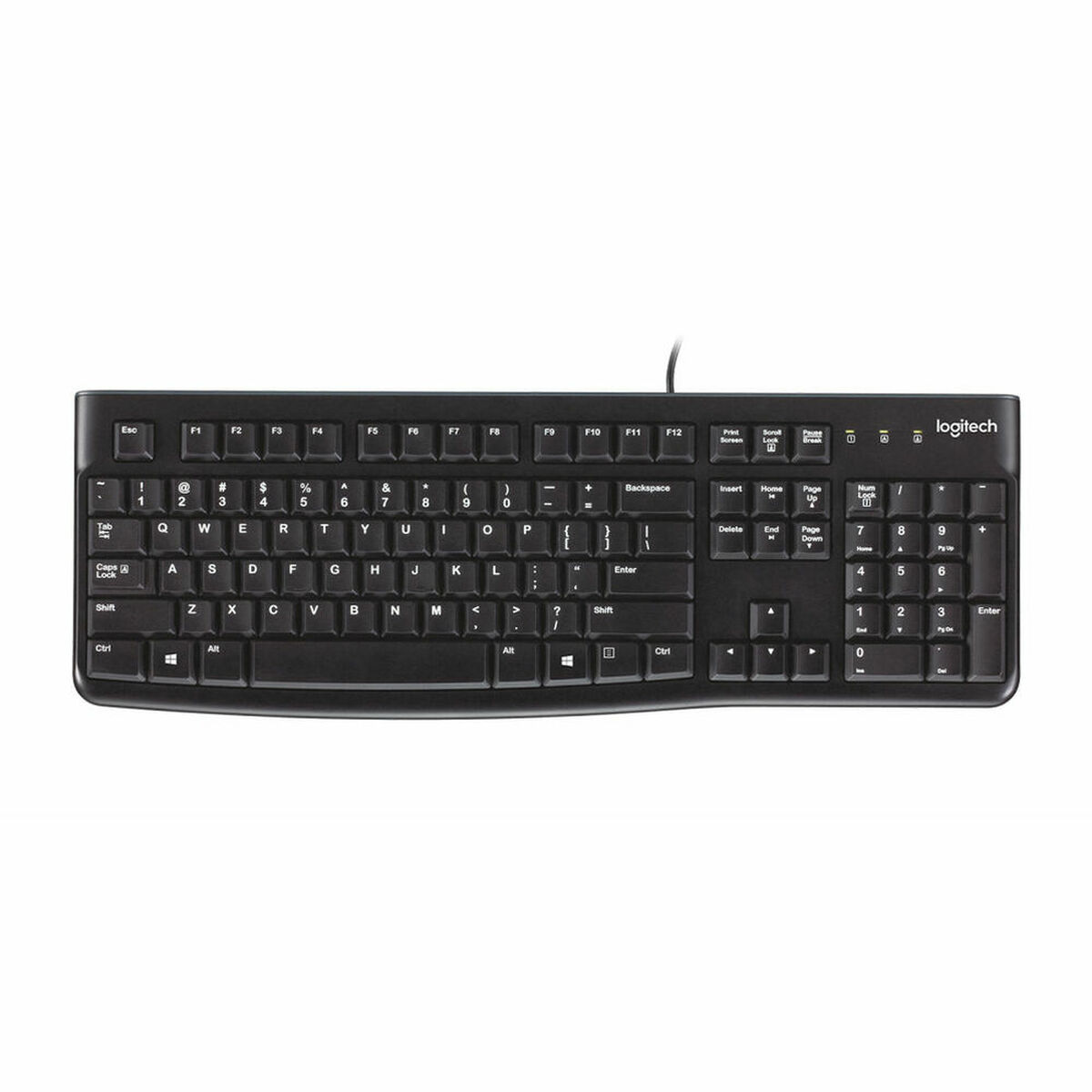 Keyboard Logitech K120 Black Spanish Qwerty Qwerty UK Keyboard Logitech K120 Black Spanish Qwerty Qwerty UK
