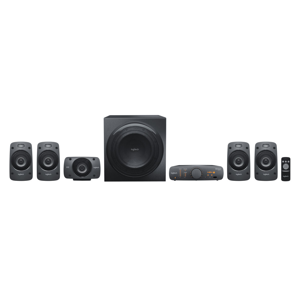 PC Speakers Logitech Surround Sound Speakers Z906 Black